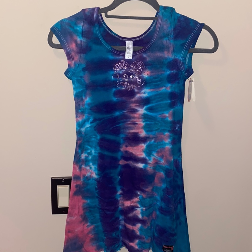 Undee Bandz Girls Tie Dye Dress. Size 12. NEW.